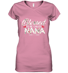 Blessed to be called Nana design Women's V-Neck T-Shirt Women's V-Neck T-Shirt - HHHstores