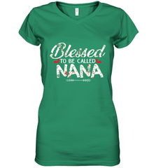 Blessed to be called Nana design Women's V-Neck T-Shirt Women's V-Neck T-Shirt - HHHstores
