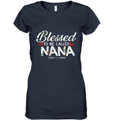 Blessed to be called Nana design Women's V-Neck T-Shirt Women's V-Neck T-Shirt - HHHstores