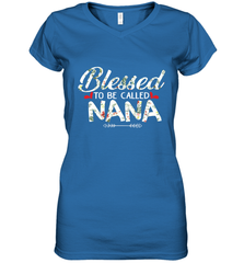 Blessed to be called Nana design Women's V-Neck T-Shirt Women's V-Neck T-Shirt - HHHstores