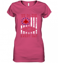 We do the impossible every day 01 Women's V-Neck T-Shirt Women's V-Neck T-Shirt - HHHstores