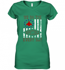 We do the impossible every day 01 Women's V-Neck T-Shirt Women's V-Neck T-Shirt - HHHstores