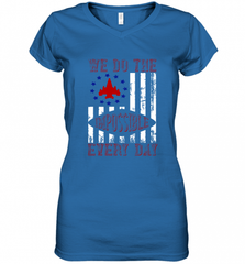 We do the impossible every day 01 Women's V-Neck T-Shirt Women's V-Neck T-Shirt - HHHstores