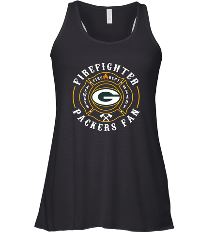 Green Bay Packers NFL Pro Line Green Firefighter Women's Racerback Tank Women's Racerback Tank / Black / XS Women's Racerback Tank - HHHstores