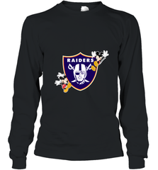 Nfl Oakland Raiders Champion Mickey Mouse Long Sleeve T-Shirt Long Sleeve T-Shirt - HHHstores