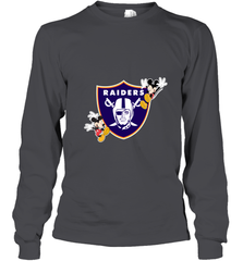 Nfl Oakland Raiders Champion Mickey Mouse Long Sleeve T-Shirt Long Sleeve T-Shirt - HHHstores