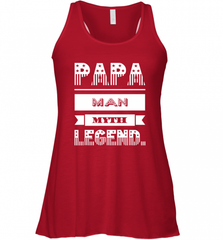Papa Man Myth Legend Father's Day Dad Veteran Gift Women's Racerback Tank Women's Racerback Tank - HHHstores