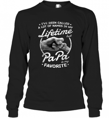 Papa Fathers Day Grandpa or Dad Long Sleeve T-Shirt Long Sleeve T-Shirt - HHHstores