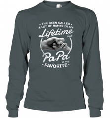 Papa Fathers Day Grandpa or Dad Long Sleeve T-Shirt Long Sleeve T-Shirt - HHHstores