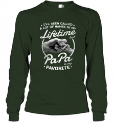 Papa Fathers Day Grandpa or Dad Long Sleeve T-Shirt Long Sleeve T-Shirt - HHHstores