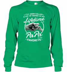 Papa Fathers Day Grandpa or Dad Long Sleeve T-Shirt Long Sleeve T-Shirt - HHHstores