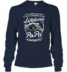Papa Fathers Day Grandpa or Dad Long Sleeve T-Shirt Long Sleeve T-Shirt - HHHstores