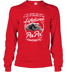 Papa Fathers Day Grandpa or Dad Long Sleeve T-Shirt Long Sleeve T-Shirt - HHHstores
