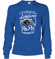 Papa Fathers Day Grandpa or Dad Long Sleeve T-Shirt Long Sleeve T-Shirt - HHHstores