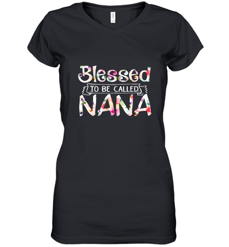 Be Called Nana Women's V-Neck T-Shirt Women's V-Neck T-Shirt / Black / S Women's V-Neck T-Shirt - HHHstores