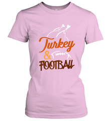 Turkey And Football Thanksgiving Day Football Fan Holiday Women's T-Shirt Women's T-Shirt - HHHstores