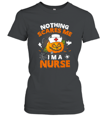 Nurse Halloween Gifts Nothing Scares Me I Am A Nurse Women's T-Shirt Women's T-Shirt - HHHstores