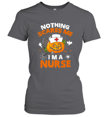 Nurse Halloween Gifts Nothing Scares Me I Am A Nurse Women's T-Shirt Women's T-Shirt - HHHstores