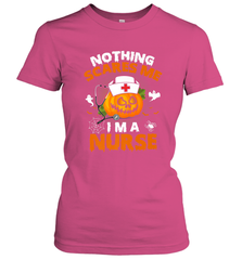 Nurse Halloween Gifts Nothing Scares Me I Am A Nurse Women's T-Shirt Women's T-Shirt - HHHstores