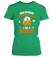 Nurse Halloween Gifts Nothing Scares Me I Am A Nurse Women's T-Shirt Women's T-Shirt - HHHstores