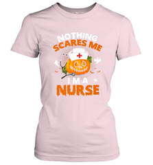 Nurse Halloween Gifts Nothing Scares Me I Am A Nurse Women's T-Shirt Women's T-Shirt - HHHstores