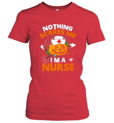Nurse Halloween Gifts Nothing Scares Me I Am A Nurse Women's T-Shirt Women's T-Shirt - HHHstores
