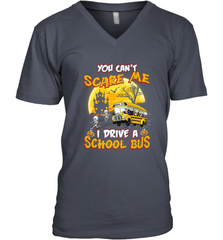 You Can't Scare Me I Drive School Bus Halloween Gift Men's V-Neck Men's V-Neck - HHHstores