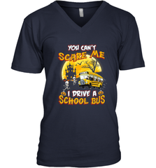 You Can't Scare Me I Drive School Bus Halloween Gift Men's V-Neck Men's V-Neck - HHHstores