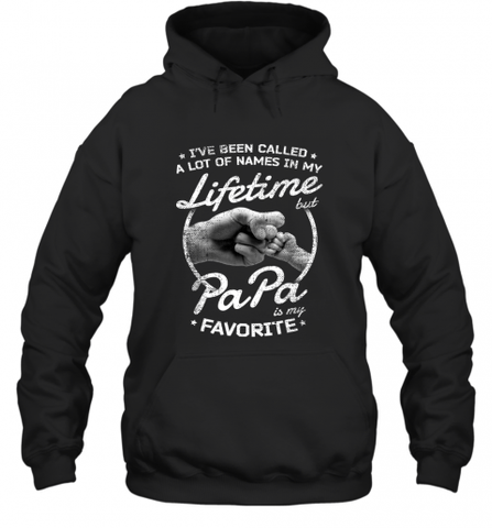 Papa Fathers Day Grandpa or Dad Hooded Sweatshirt Hooded Sweatshirt / Black / S Hooded Sweatshirt - HHHstores