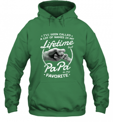 Papa Fathers Day Grandpa or Dad Hooded Sweatshirt Hooded Sweatshirt - HHHstores