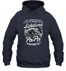 Papa Fathers Day Grandpa or Dad Hooded Sweatshirt