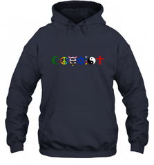 Coexist Hooded Sweatshirt Hooded Sweatshirt - HHHstores