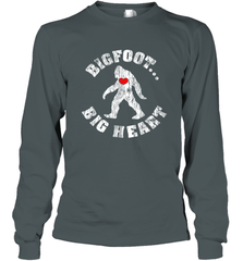 Bigfoot Heart Valentine's Day Lover Art Graphics Great Gift Long Sleeve T-Shirt Long Sleeve T-Shirt - HHHstores