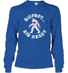 Bigfoot Heart Valentine's Day Lover Art Graphics Great Gift Long Sleeve T-Shirt Long Sleeve T-Shirt - HHHstores