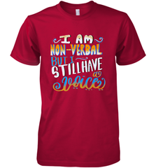 Special Needs NonVerbal Autism Awesome Men's Premium T-Shirt Men's Premium T-Shirt - HHHstores