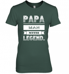 Papa Man Myth Legend Father's Day Dad Veteran Gift Women's Premium T-Shirt Women's Premium T-Shirt - HHHstores