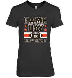 NFL Cleveland Game Day Football Home Team Colors Women's Premium T-Shirt