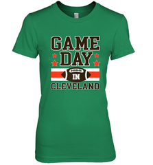 NFL Cleveland Game Day Football Home Team Colors Women's Premium T-Shirt Women's Premium T-Shirt - HHHstores