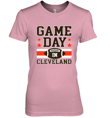 NFL Cleveland Game Day Football Home Team Colors Women's Premium T-Shirt Women's Premium T-Shirt - HHHstores