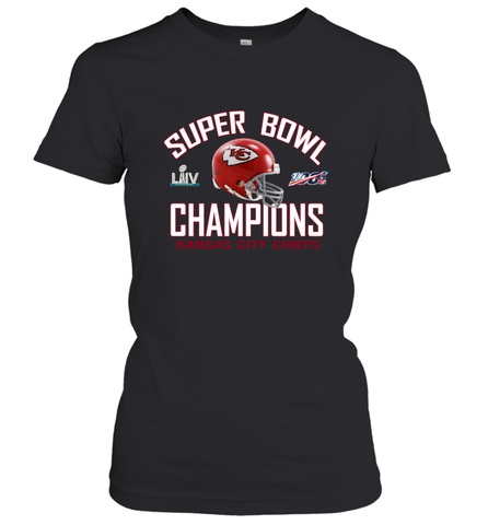 NFL super bowl Kansas City Chiefs Logo Helmet champions Women's T-Shirt Women's T-Shirt / Black / S Women's T-Shirt - HHHstores