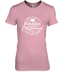 Valentine's Day Teacher School classroom Art Heart Lover Women's Premium T-Shirt Women's Premium T-Shirt - HHHstores