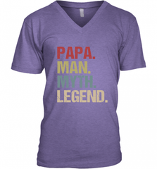 Papa Man Myth Legend Dad Father Men's V-Neck Men's V-Neck - HHHstores