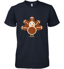 Funny Football Turkey Fall Thanksgiving Football Men's Premium T-Shirt Men's Premium T-Shirt - HHHstores