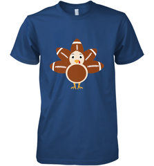 Funny Football Turkey Fall Thanksgiving Football Men's Premium T-Shirt Men's Premium T-Shirt - HHHstores