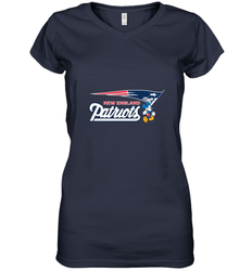 Nfl New England Patriots Champion Mickey Mouse Team Women's V-Neck T-Shirt