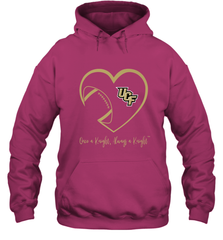 UCF Knights Football Inside Heart  Team  Apparel Hooded Sweatshirt Hooded Sweatshirt - HHHstores