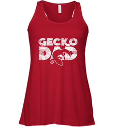 Vintage Gecko Dad  Animal Daddy Fathers Day Gecko Women's Racerback Tank