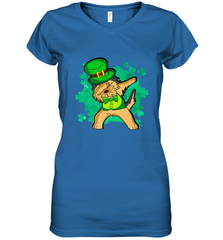 Dabbing Irish Terrier Dog Leprechaun St Patricks Day Ireland Women's V-Neck T-Shirt Women's V-Neck T-Shirt - HHHstores