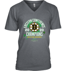 NHL ST PATRICK'S DAY Boston Bruins Fanatics 2020 Eastern Conference Champions Defensive Zone Men's V-Neck Men's V-Neck - HHHstores