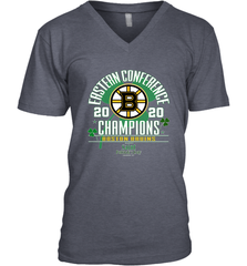 NHL ST PATRICK'S DAY Boston Bruins Fanatics 2020 Eastern Conference Champions Defensive Zone Men's V-Neck Men's V-Neck - HHHstores